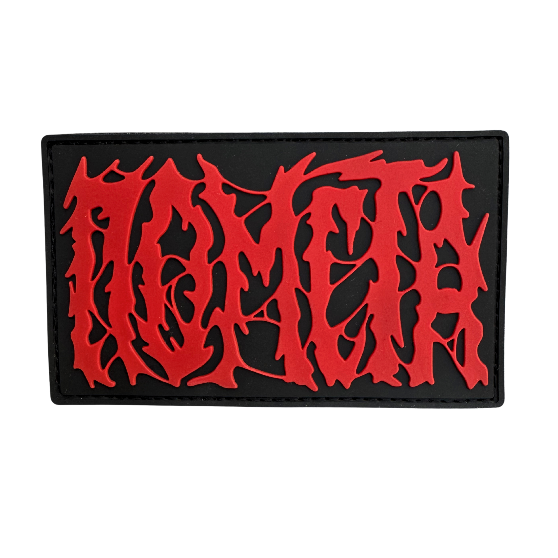 PVC patch "REVENGE" red