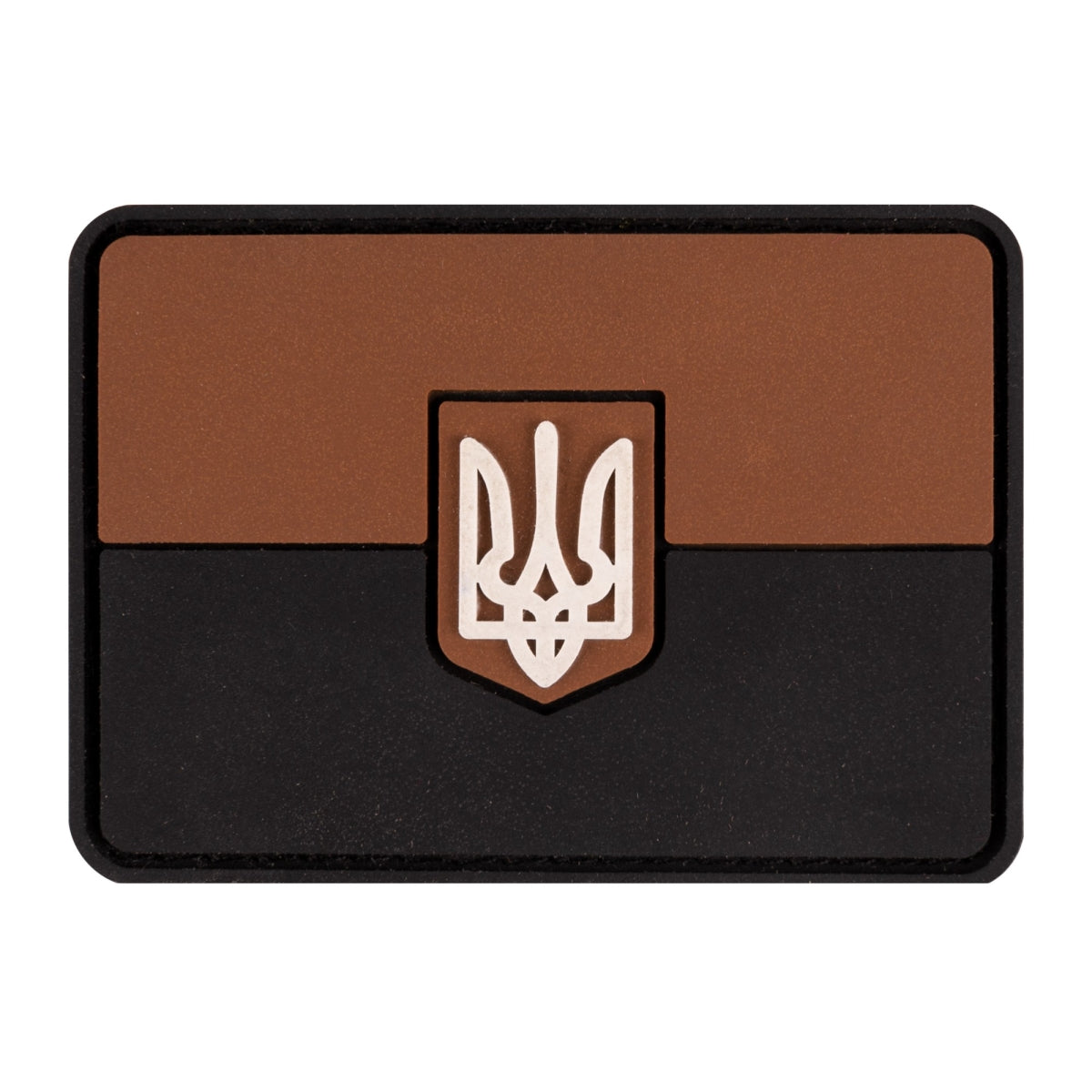 PVC patch «Flag of Ukraine» brown-black