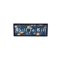 PVC patch "SKILL TO KILL" mini orange