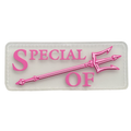 PVC patch «SPECIAL OF» white-pink