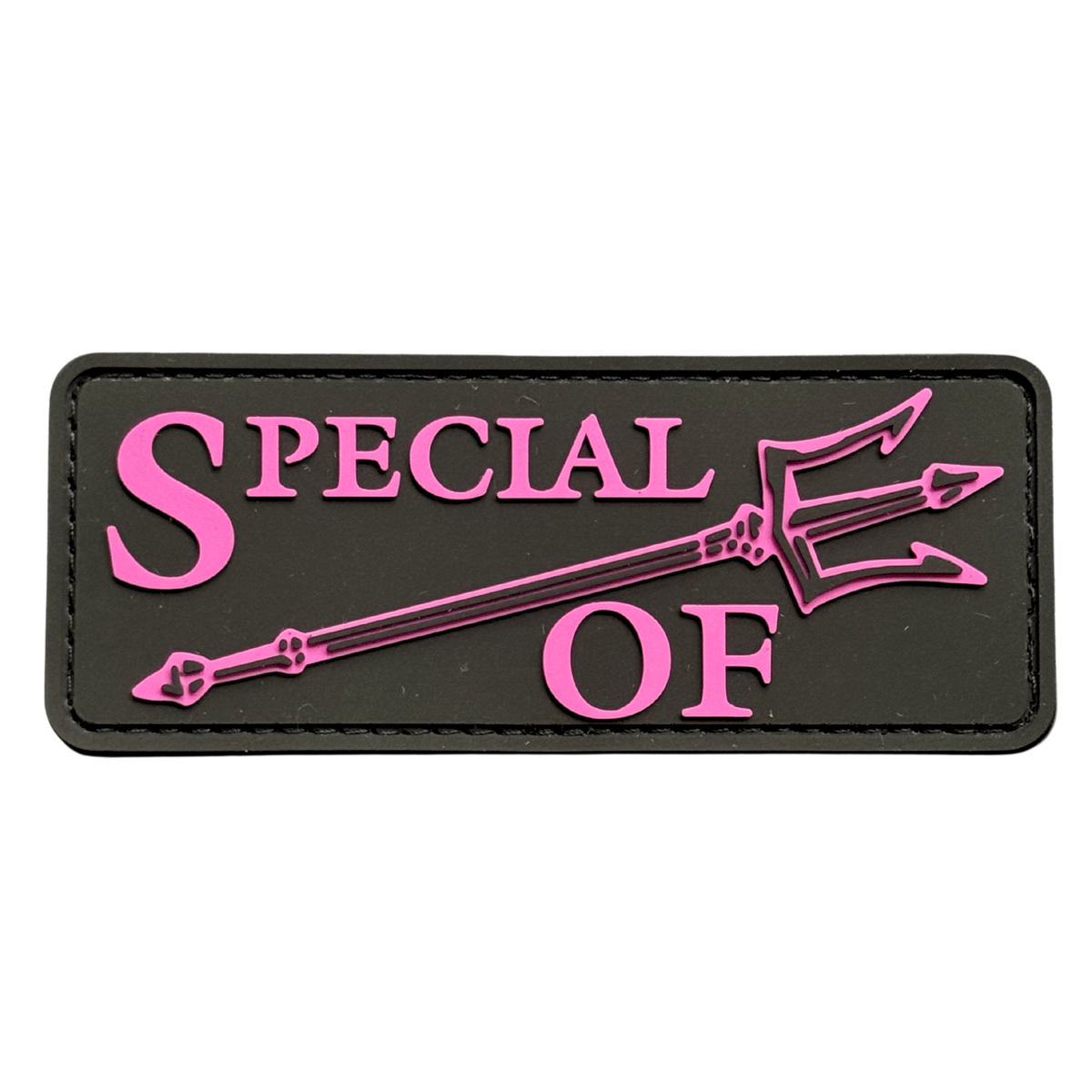 PVC patch «SPECIAL OF» black-pink