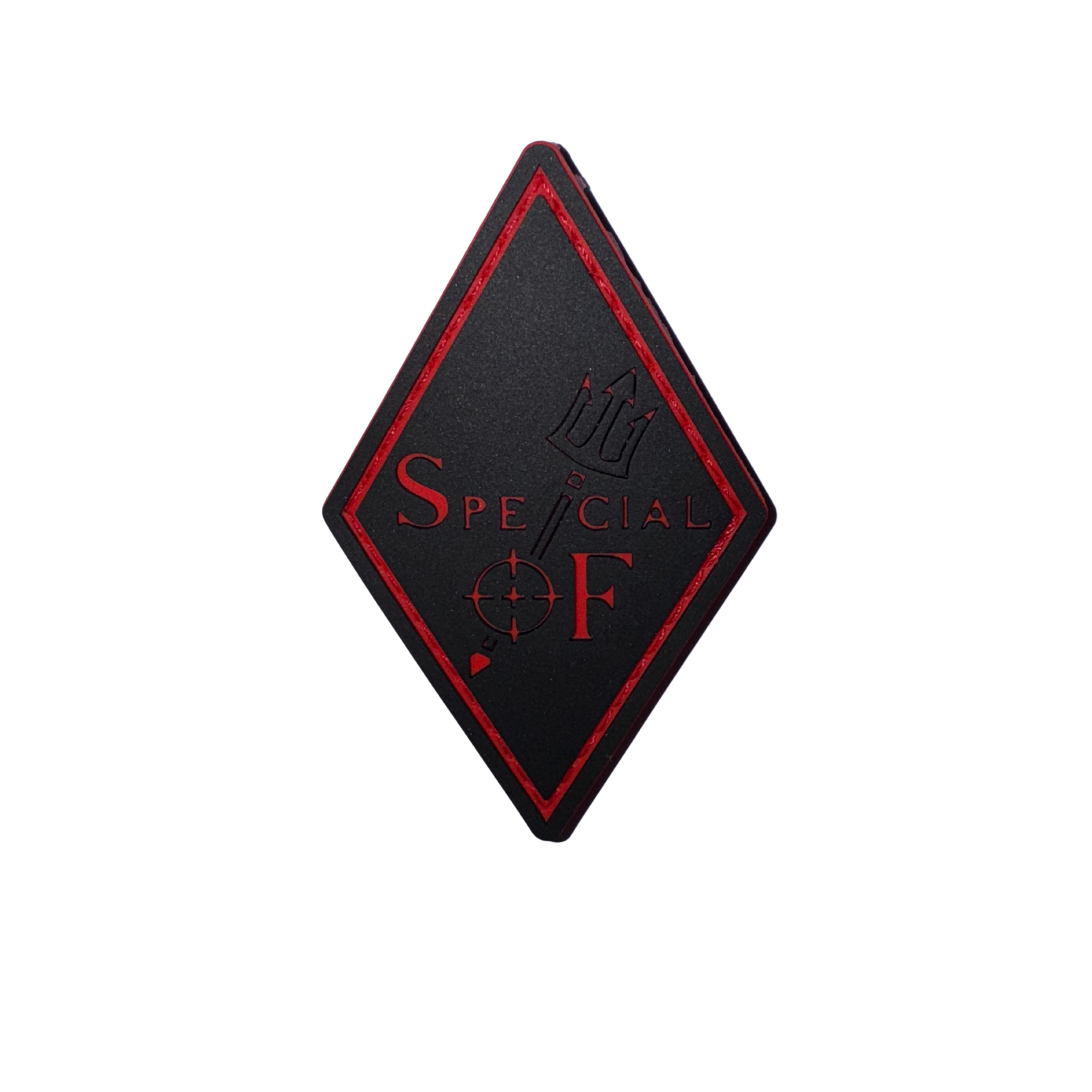 PVC patch «SPECIAL OF» rhombus red