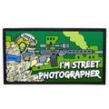 PVC patch «STREET PHOTOGRAPHER» green