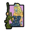 PVC patch "TACTICAL GIRL" pink NEW