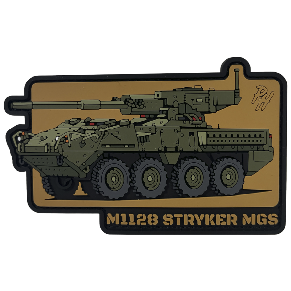PVC patch "VEHICLE M1128 STRYKER MGS"