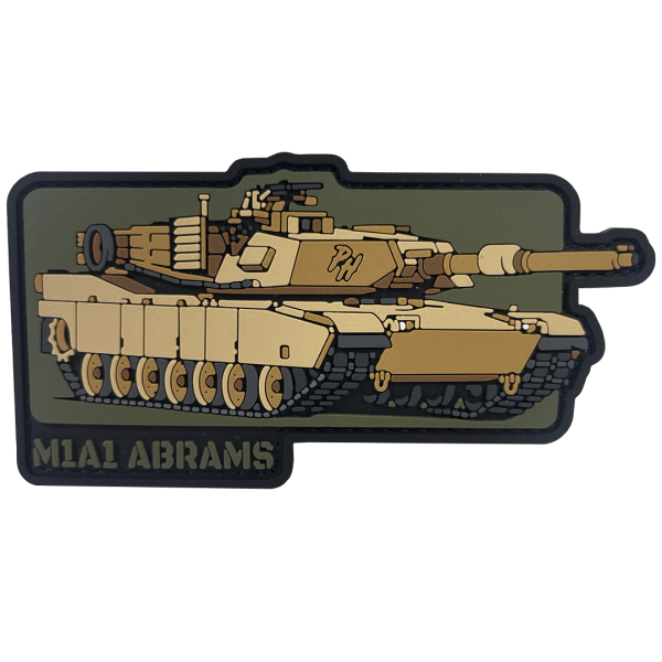 PVC patch "VEHICLE M1A1 ABRAMS"