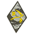 PVC patch «Tiger stripe Scythe PVC» grey