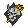 PVC patch «TRIDENT SEA» gray