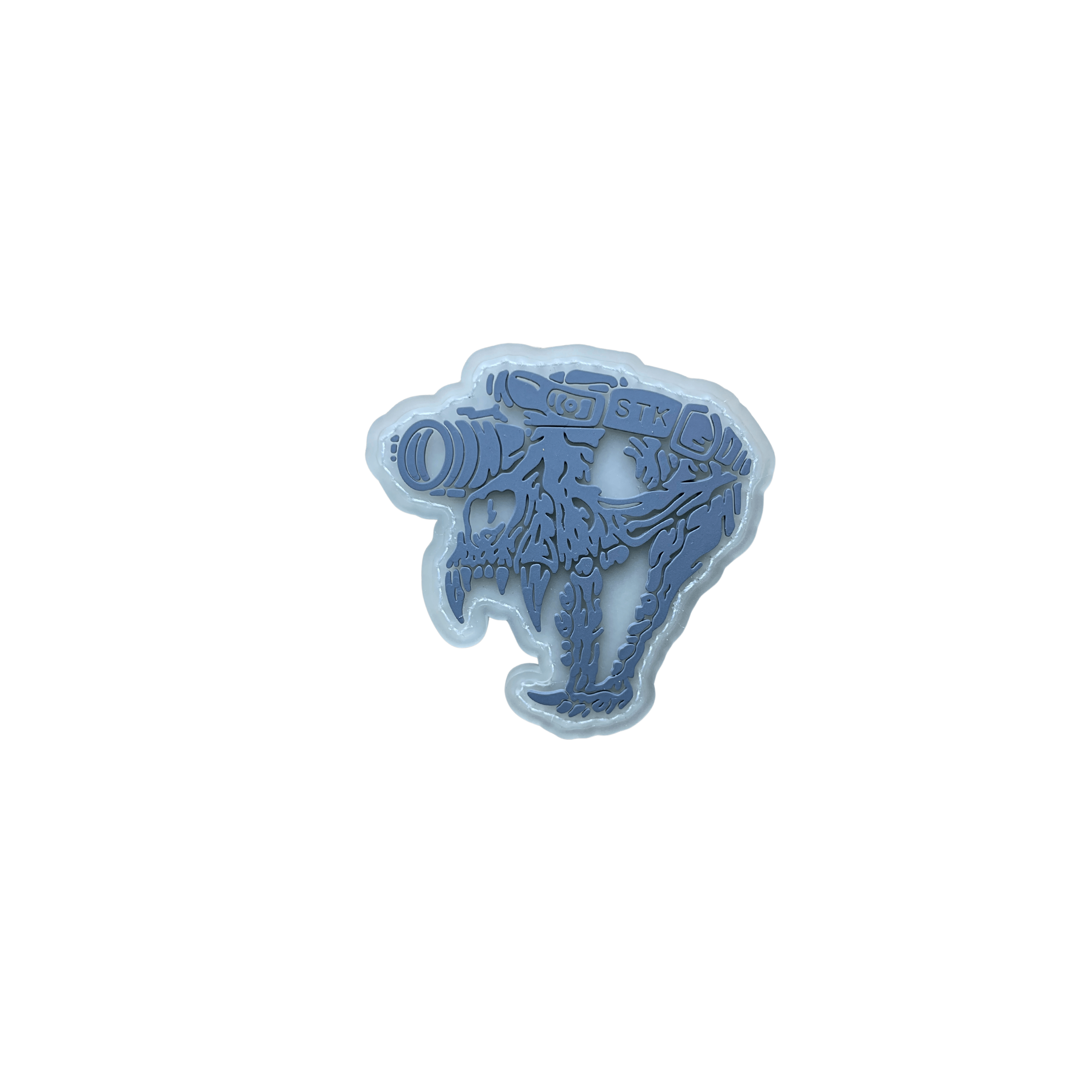 PVC patch "TIGER STK" gray