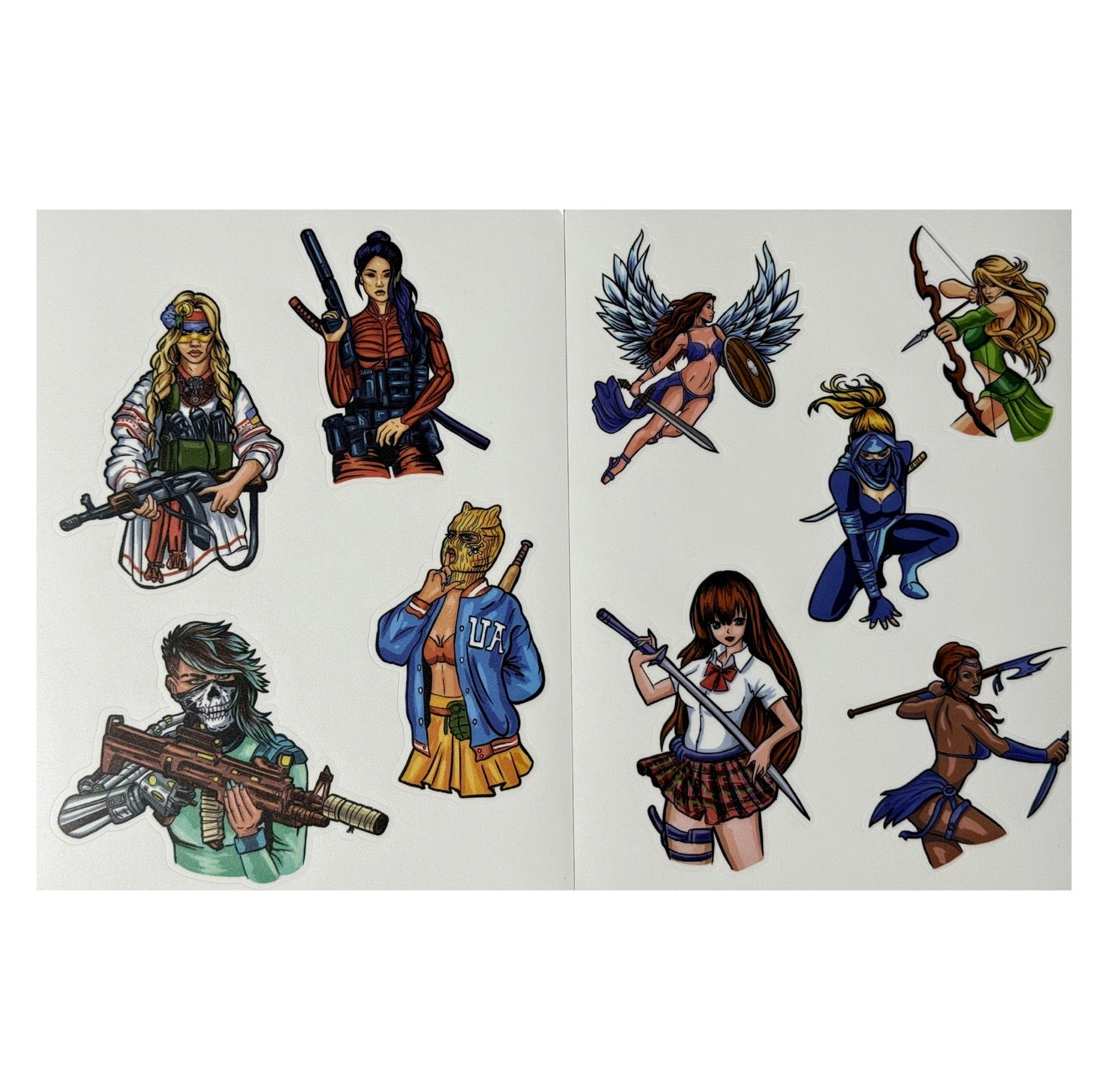 Sticker Pack (sheet) «COMBAT GIRLS 2.0»
