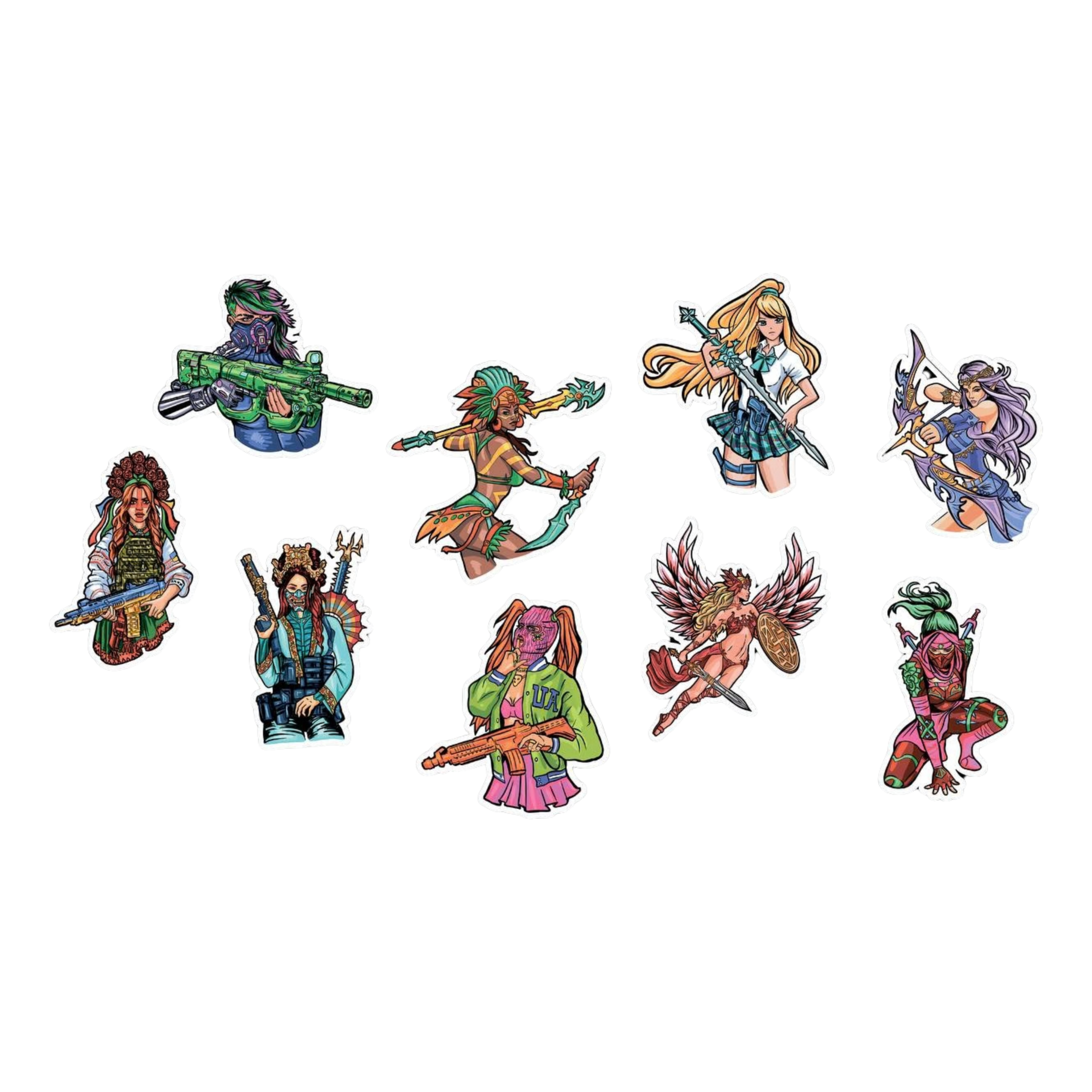 Sticker Pack «COMBAT GIRLS 1.0»