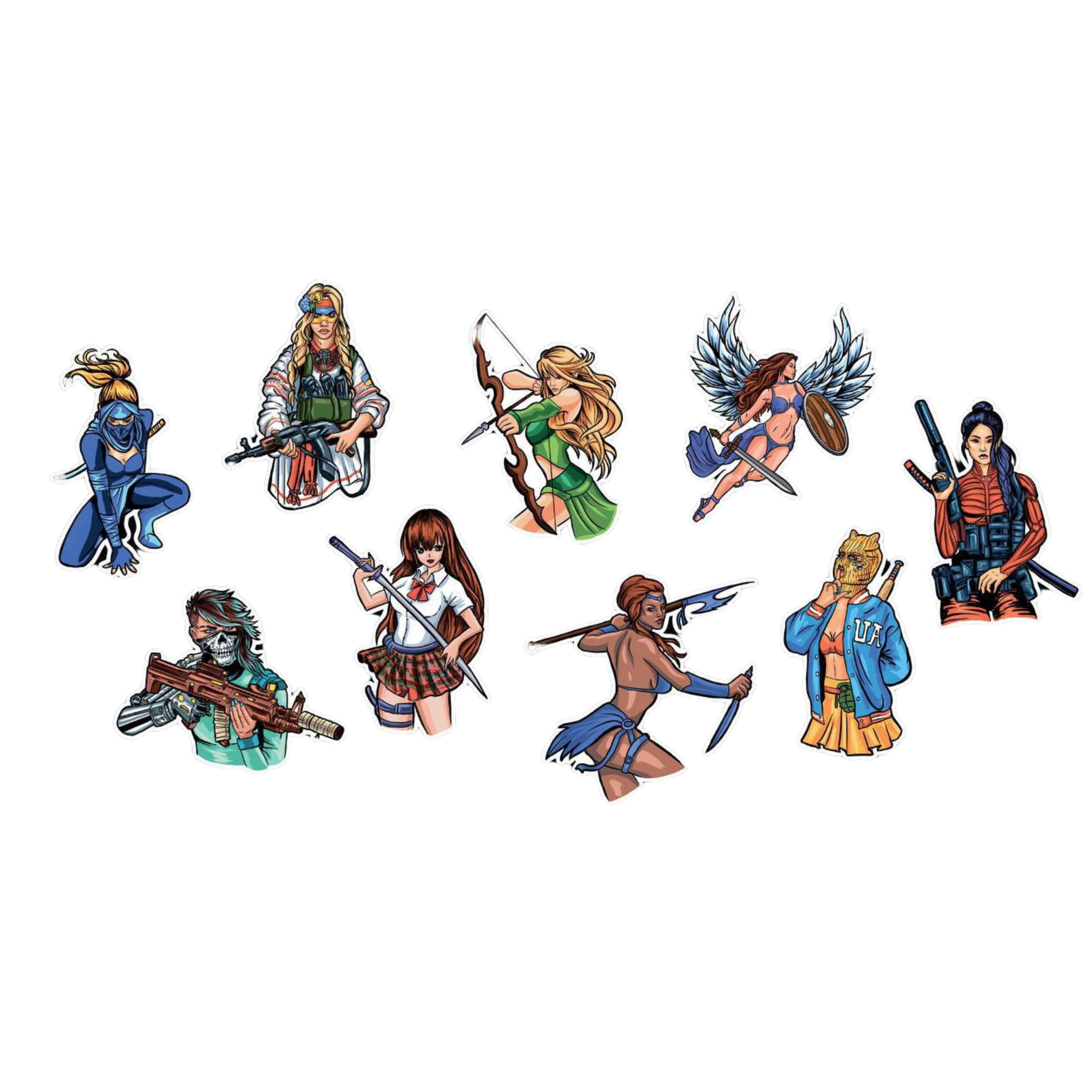 Sticker Pack «COMBAT GIRLS 2.0»