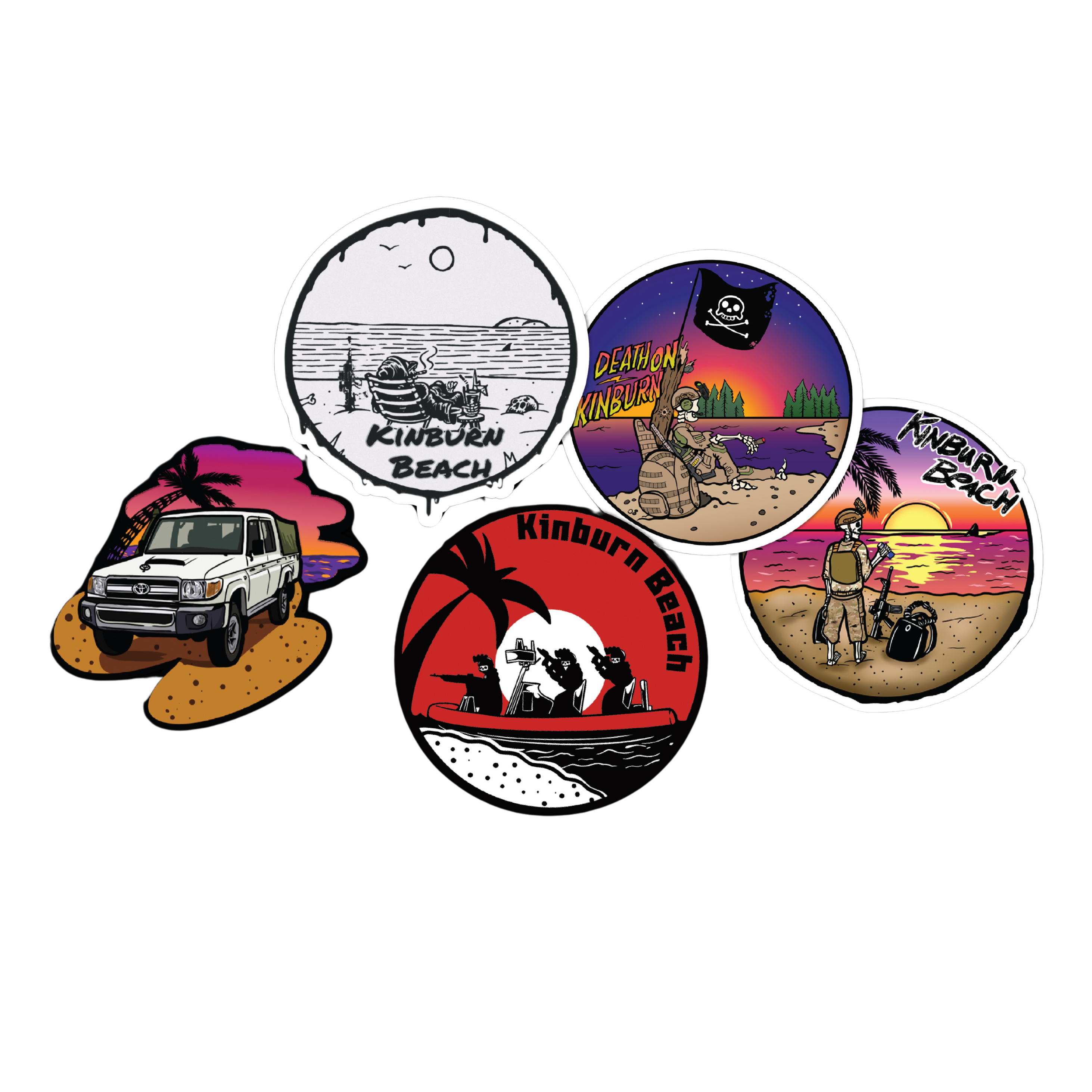 Sticker Pack «KINBURN BEACH»
