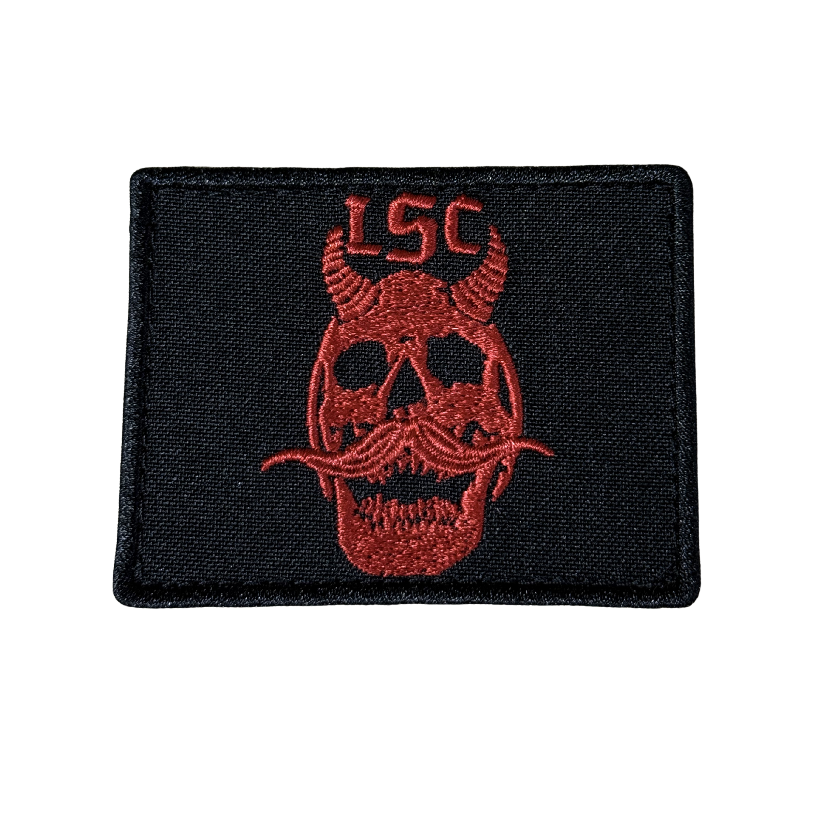 Embroidered patch «LSC 1.0» red