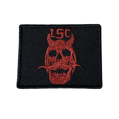 Embroidered patch «LSC 1.0» red